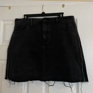 Forever 21 Distressed Denim Skirt